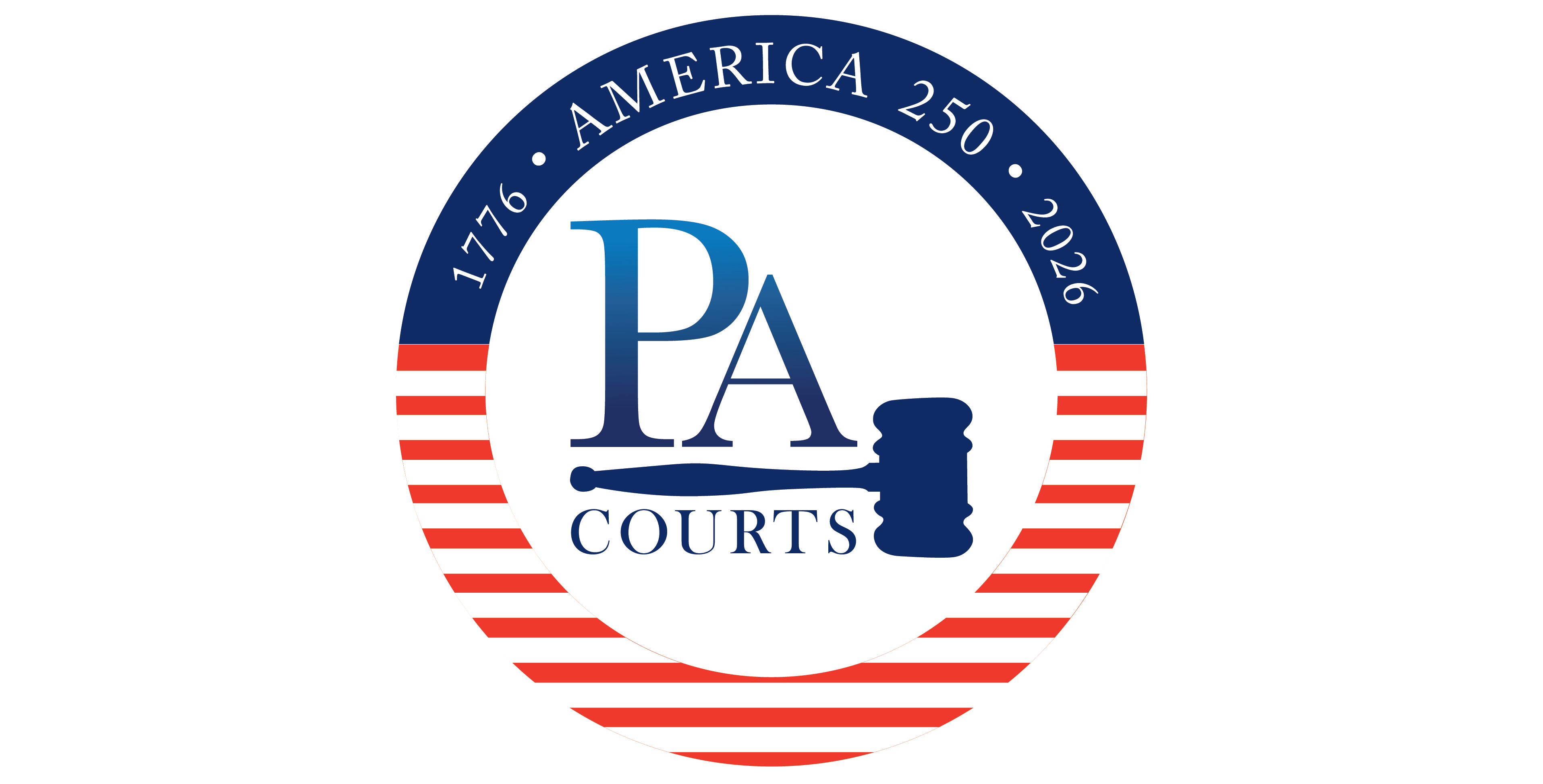 logo: America 250 in the Pa Courts